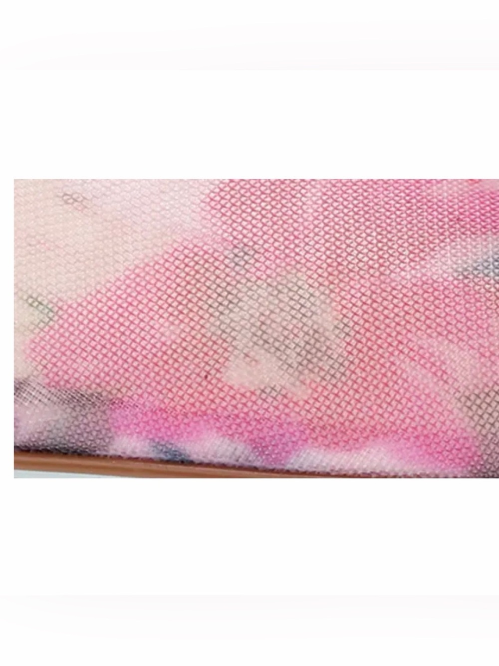 Betsey Johnson Pink Pearl-Embellished Floral Mesh Kitten Heel - Picture 6 of 7
